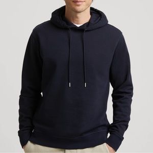 ASKET‎ The Hoodie Dark Navy Blue Size S Long